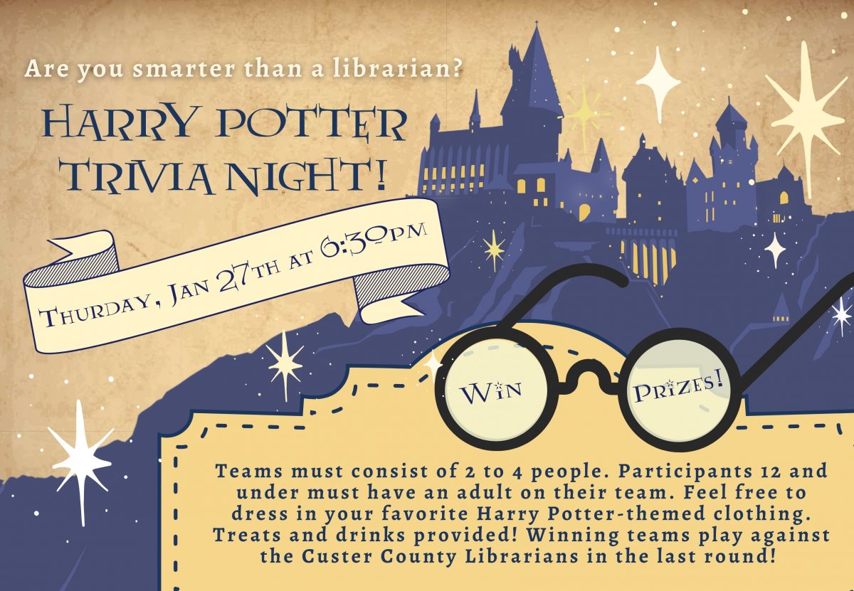 Harry Potter Trivia Night Custer County Library